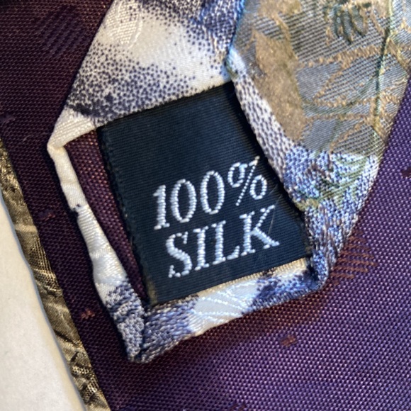 Vintage Zebra Endangered Species Stripes Forever by Marc Dennis Mens Silk Tie - Picture 10 of 12